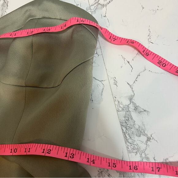 BHLDN Sachin + Babi Corset Style Satin Ruffle
Hem Dress Size 6 Green - Picture 6 of 6